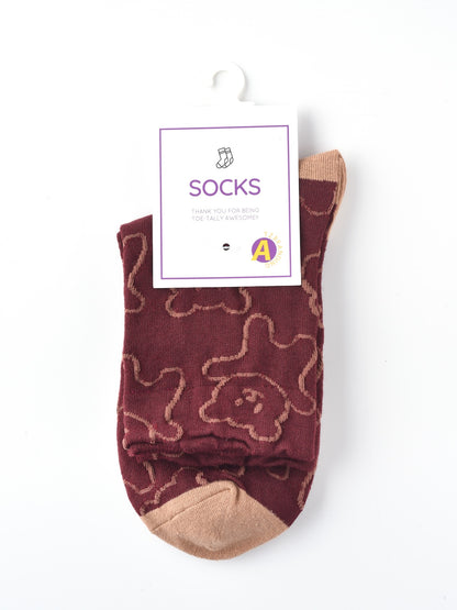 Rufia – Capsule Bear Outline Crew Socks