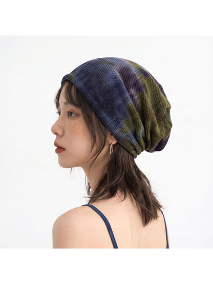 Haila - Abstract Pattern Knit Slouchy Beanie
