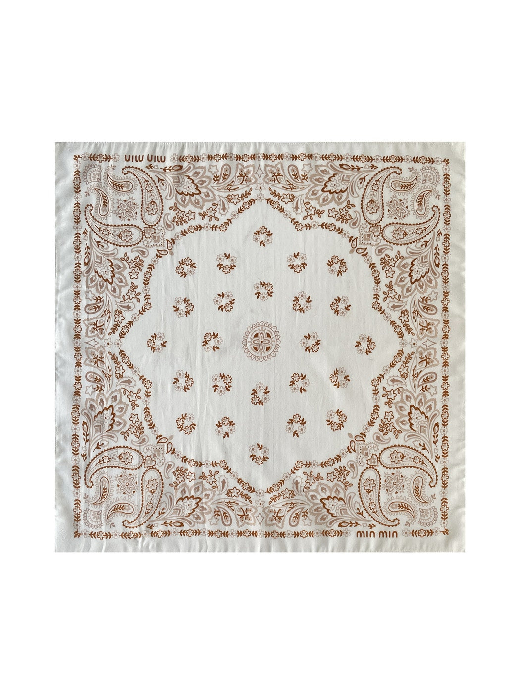 Scarvii - Retro Paisley Border Square Scarf