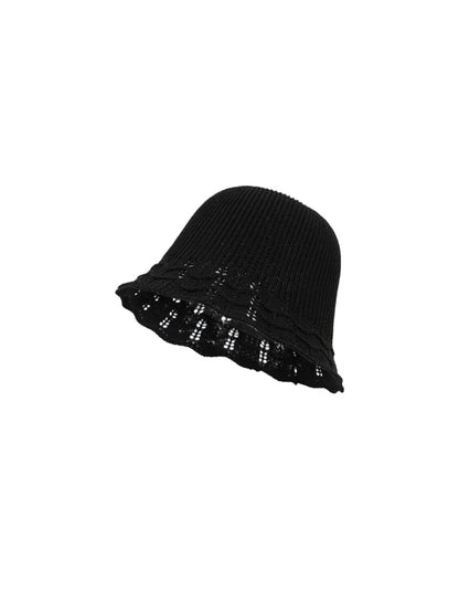 Haila - Soft Rib Texture Trim Bucket Hat