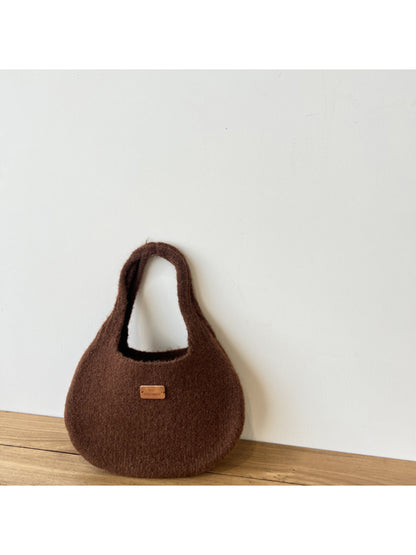 Cosbai - Rounded Knit Tote Bag
