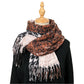 Scarvii - Geometric Pattern Tassel Winter Scarf