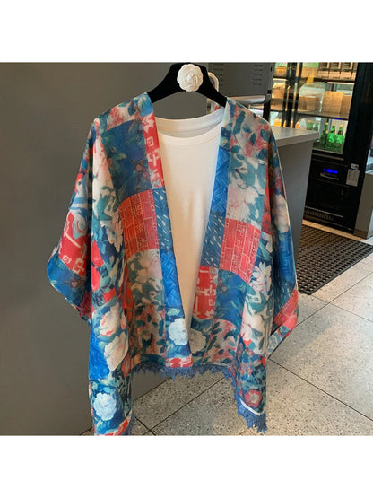 Scarvii - Floral Patchwork Lightweight Scarf