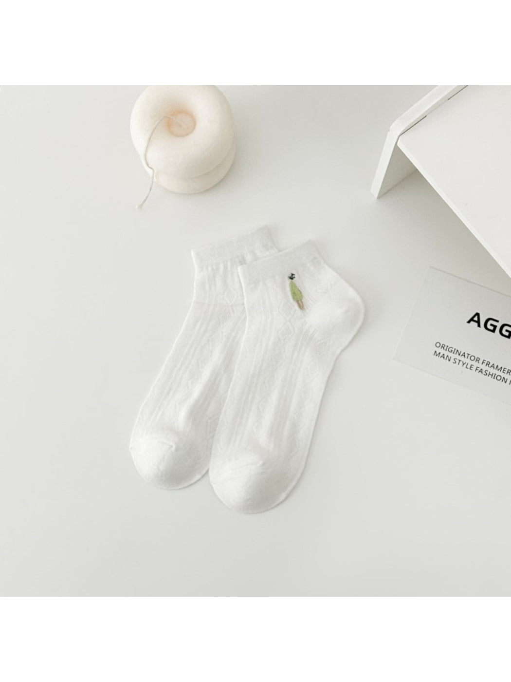 Rufia - Embroidered Character Knit Crew Socks product image 8