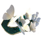 Bauai - Dramatic Delicate Green Butterfly Half-Face Mask