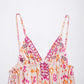 Vesty - V-neck Floral Strap Top - Playful & Soft