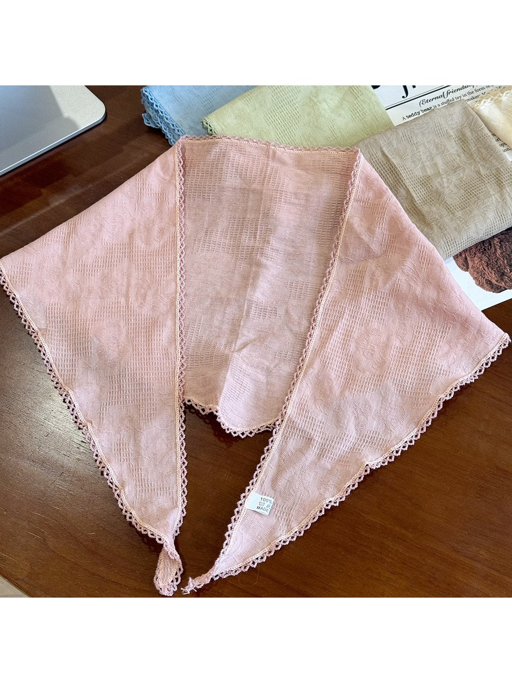 Scarvii - Nordic Solid Textured Triangle Bandana