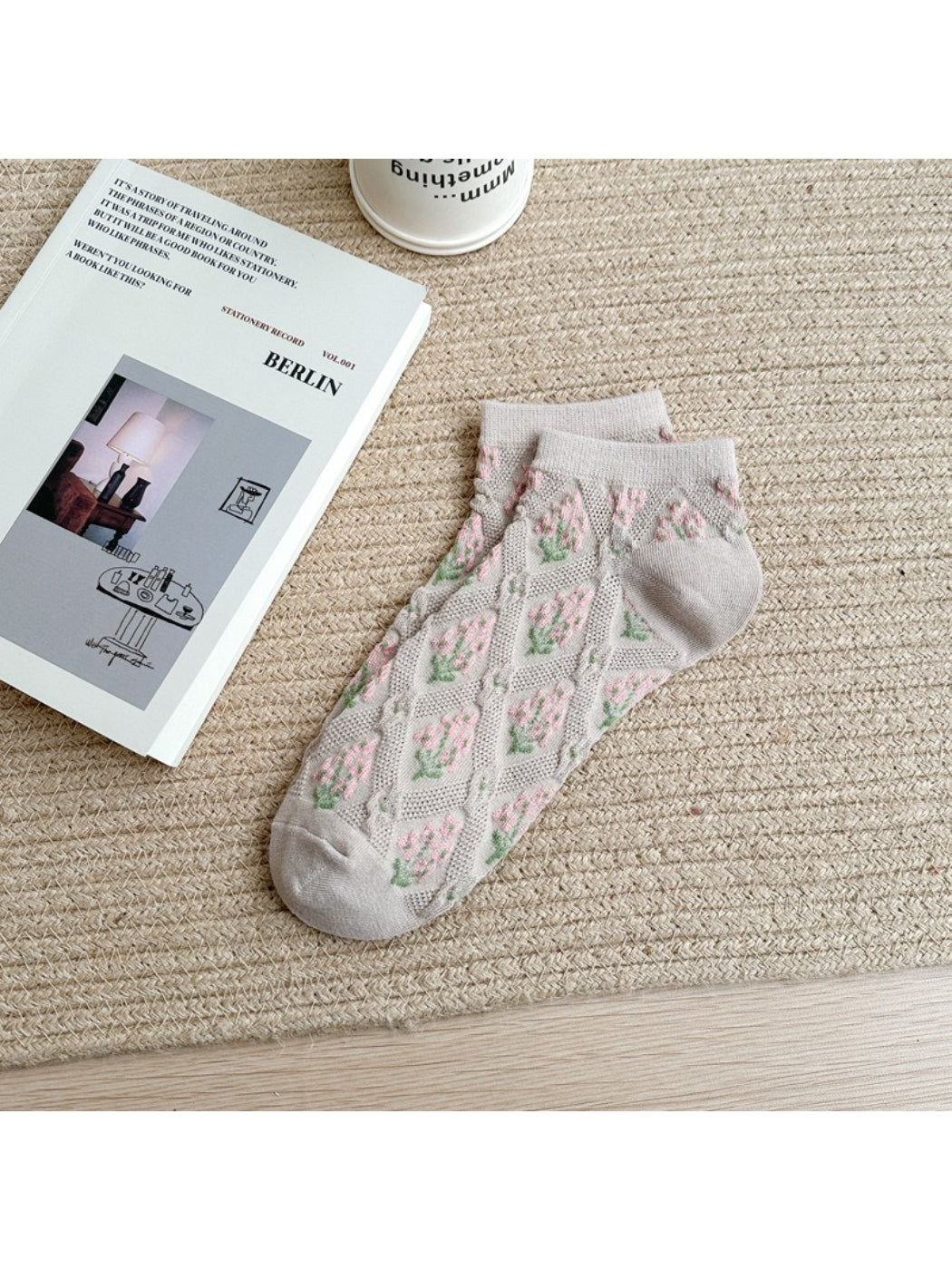 Rufia - Floral Color Block Ankle Socks product image 5