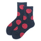 Rufia - Bold Polka Dot Pattern Crew Socks