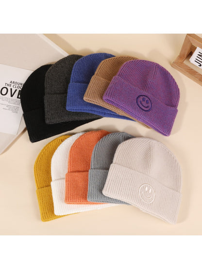 Haila - Winter Knitted Beanie with Smiling
