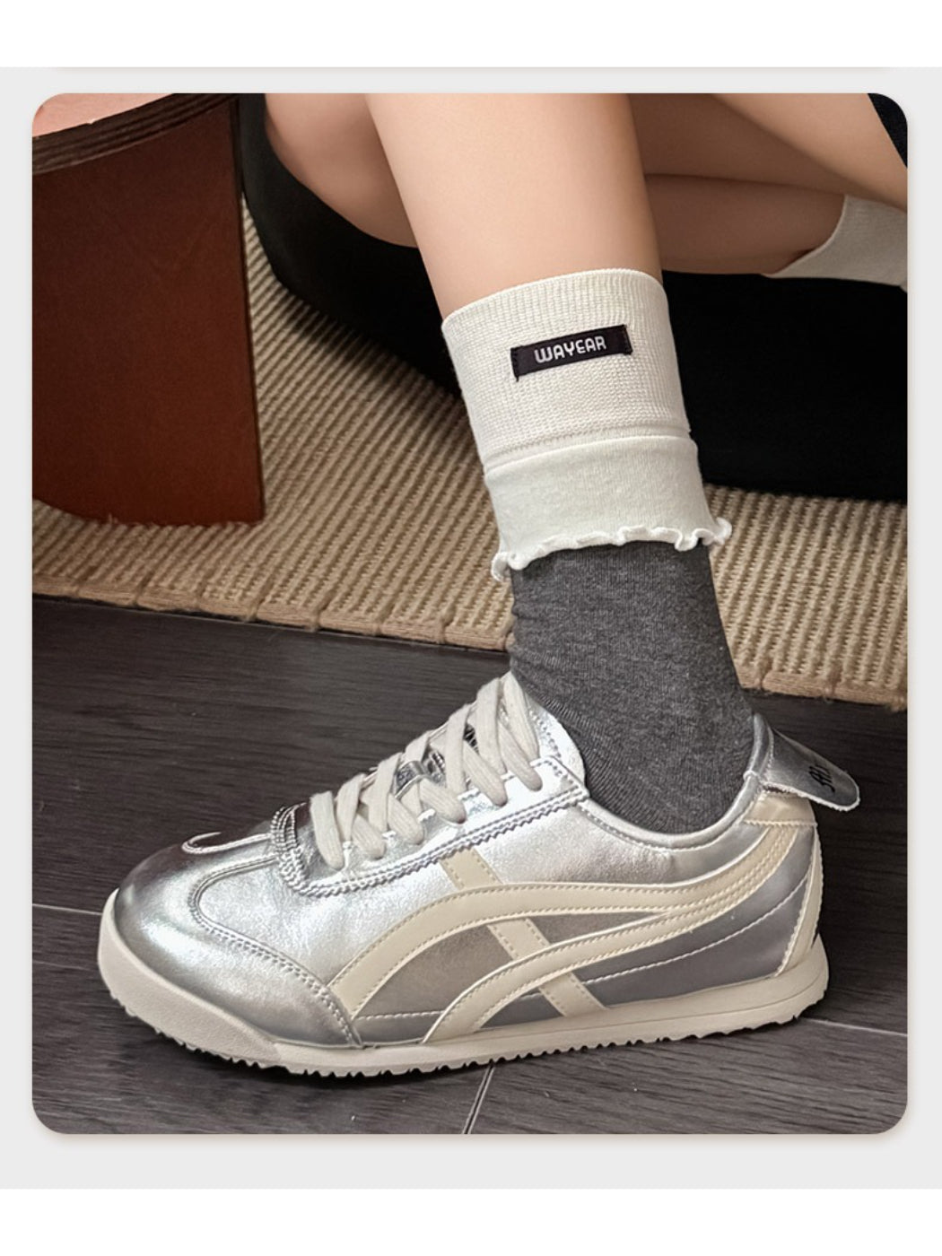 Rufia - Soft Cuff Detail Crew Socks
