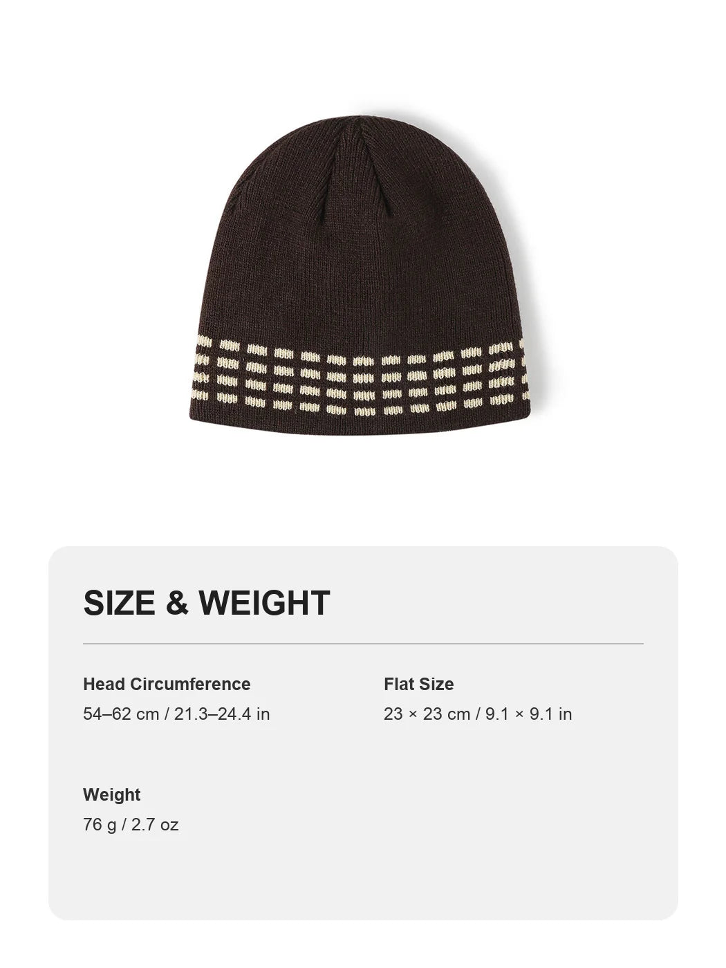 Haila - Contrast Dash Fleece-Lined Knit Beanie