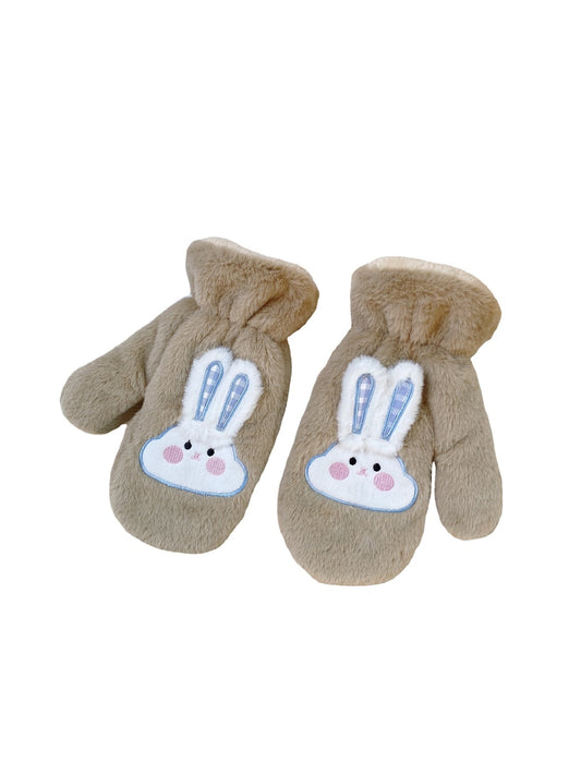 Gloving - Cartoon Bunny Plush Winter Mittens