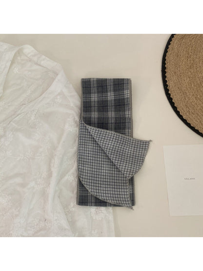 Scarvii Classic Plaid Skinny Scarf