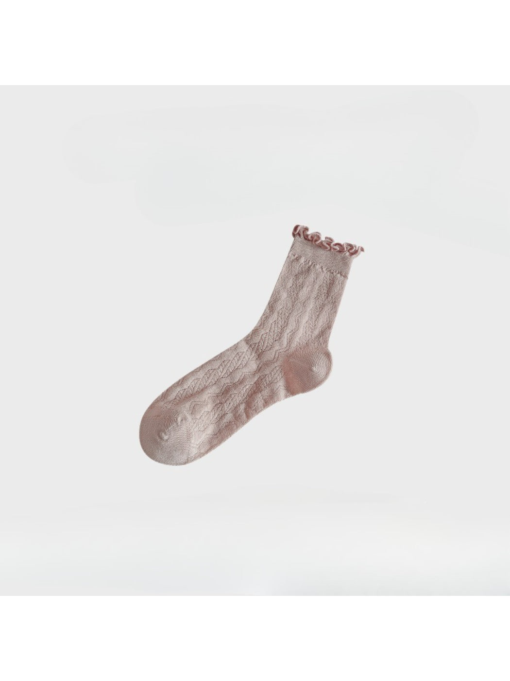 Rufia - Soft Knit Ruffle Cuff Crew Socks product image 5
