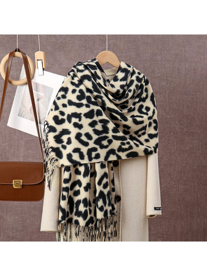 Scarvii - Leopard Print Winter Neck Scarf