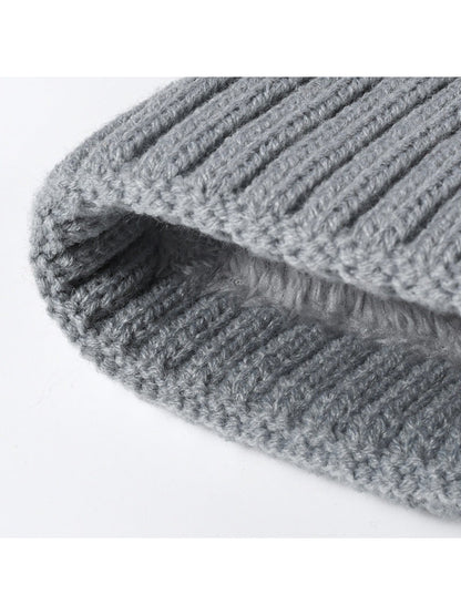 Haila - Pom-Pom Cuffed Knit Beanie