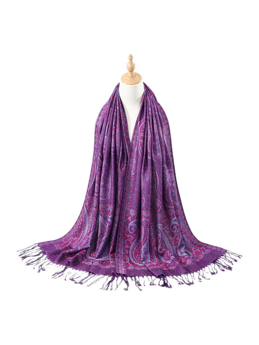 Scarvii - Bohemian Paisley Tassel Scarf