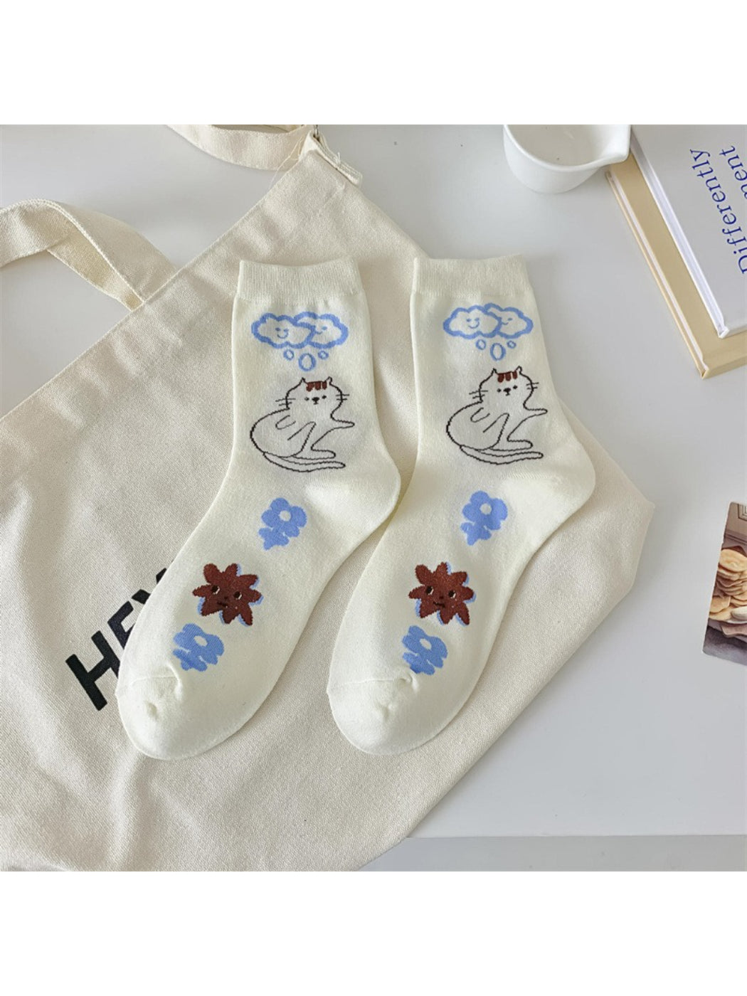 Rufia - Playful Illustration Crew Socks product image 7