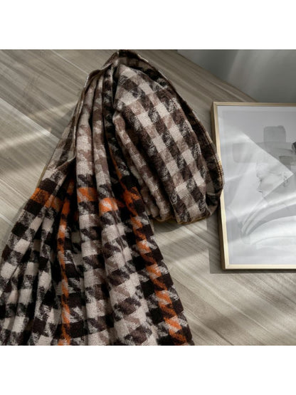 Scarvii - Oversized Houndstooth Winter Scarf