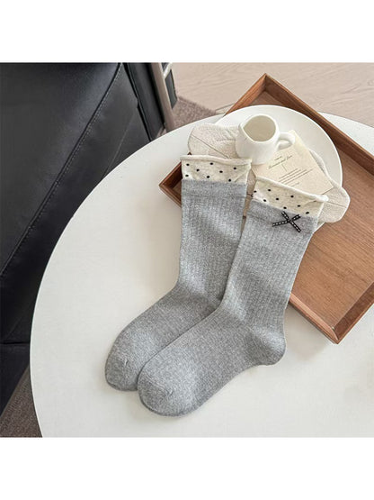 Rufia - Layered Dot Trim Crew Socks product image 6