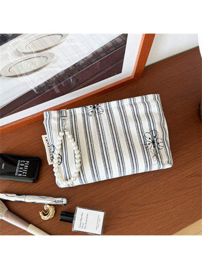 Cosbai Stripe Floral Cosmetic Bag product image