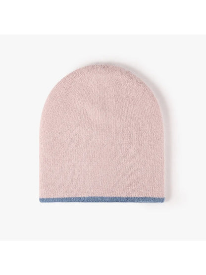 Haila - Reversible Contrast-Edge Knit Beanie