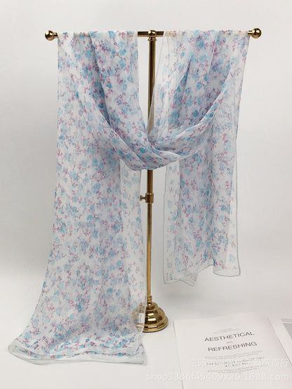 Scarvii - Floral Print Scarf & Shawl
