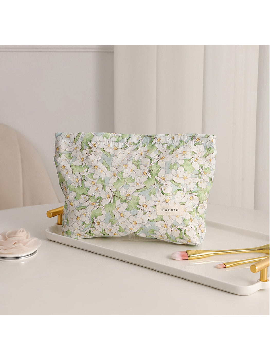 Cosbai - Floral Daily Beauty Storage Bag
