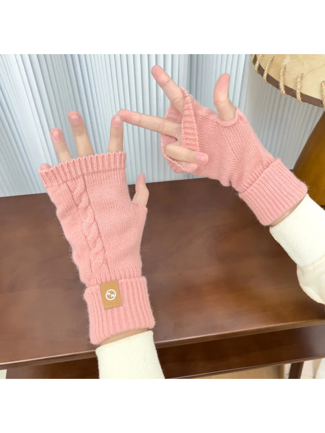 Gloving - Cable Knit Fingerless Gloves