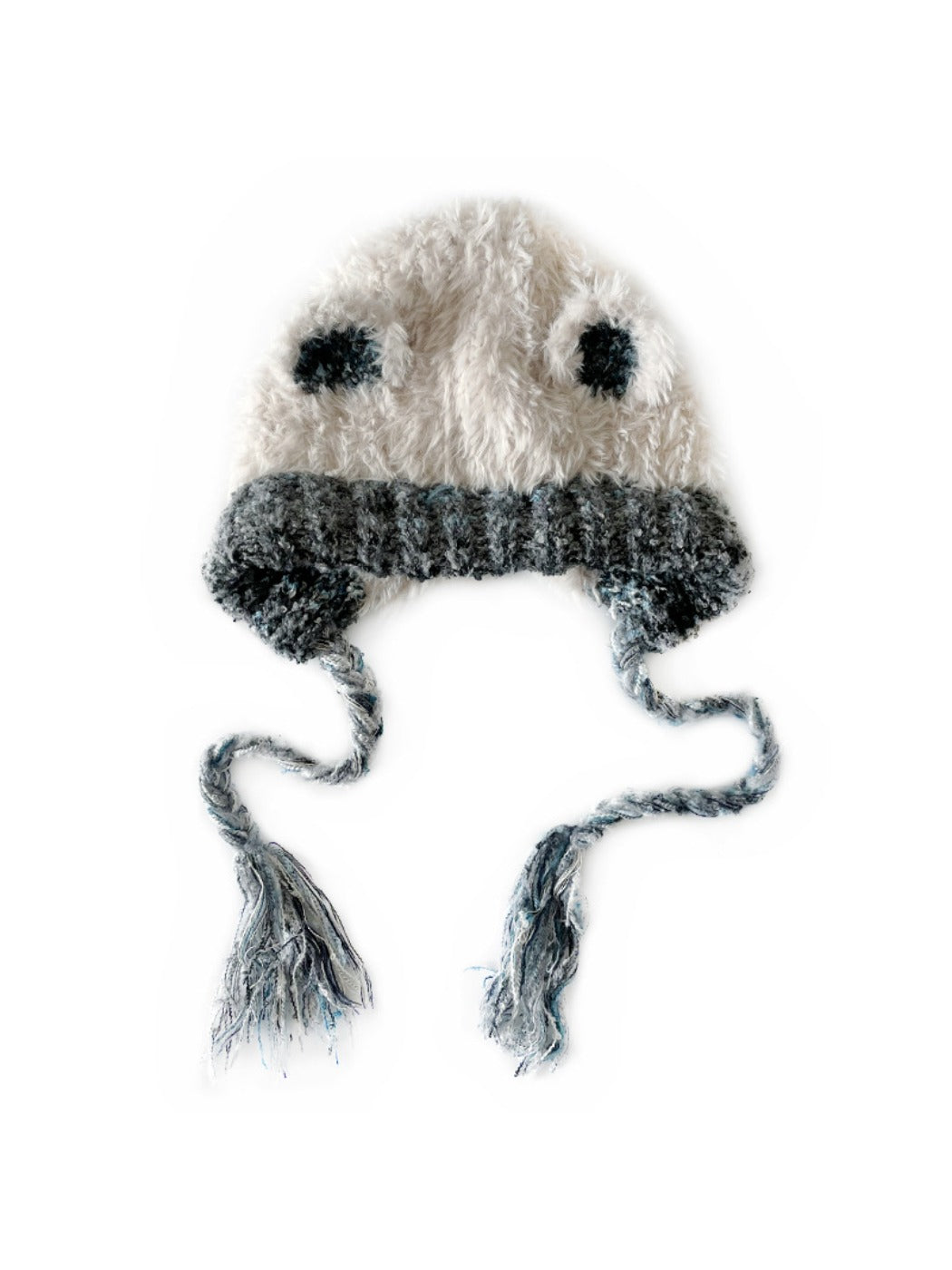 Haila - Cute Knitted Beanie with Braids & Cat-like Ears