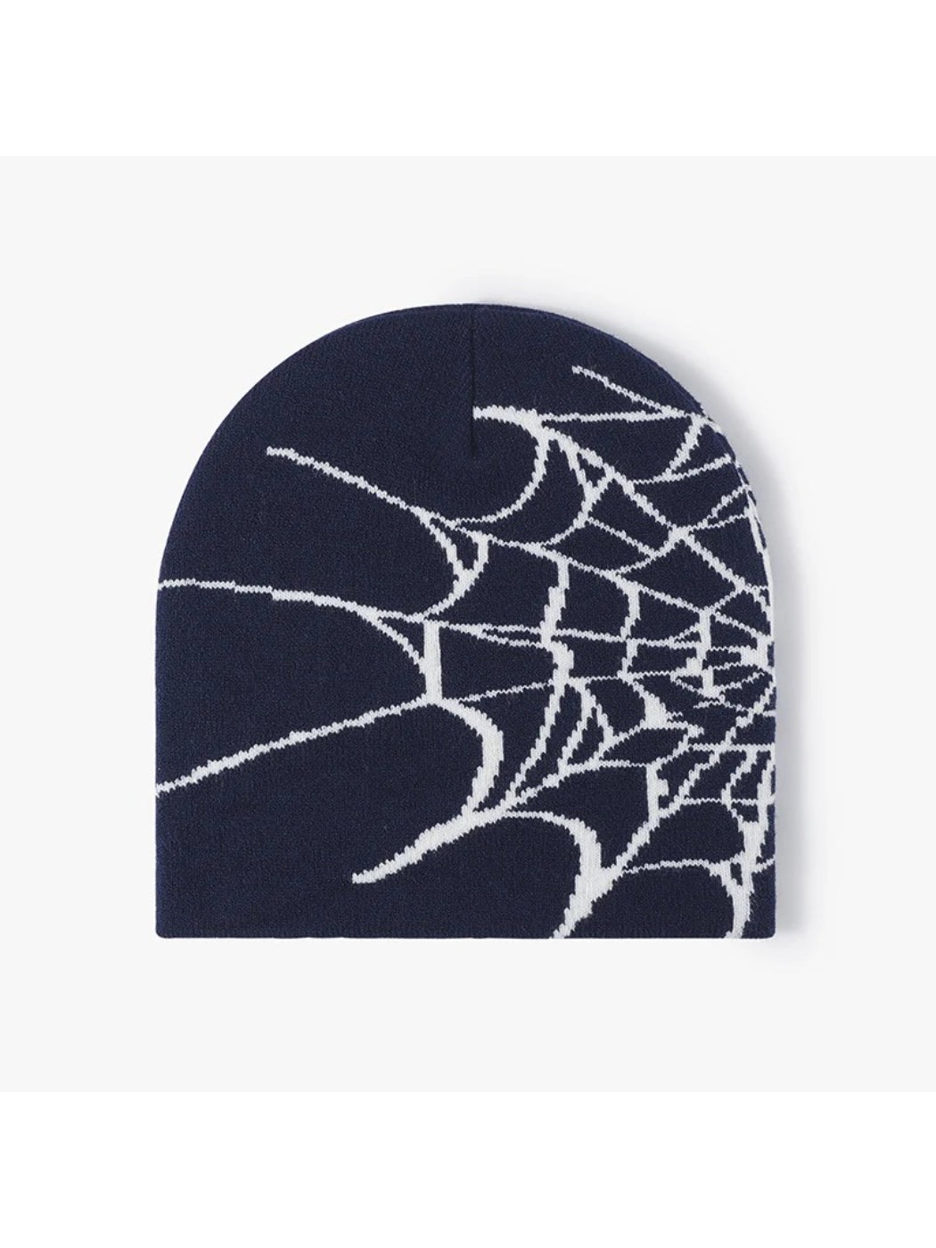 Haila - Spiderweb Graphic Brimless Knit Beanie