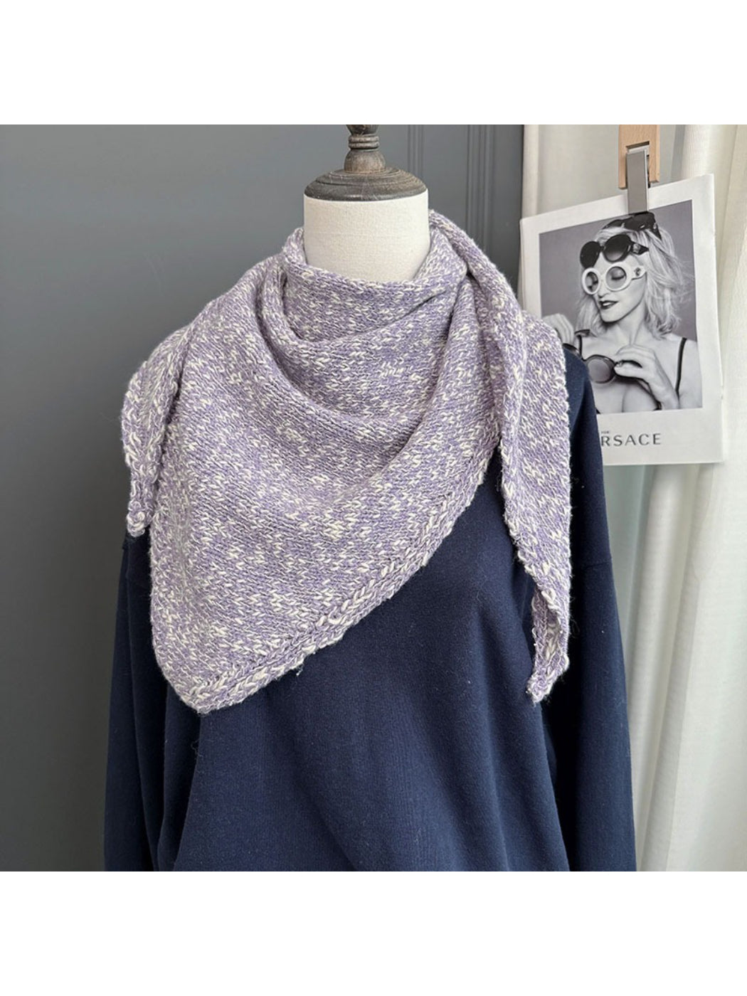 Scarvii - Modern Marled Triangle Wrap
