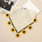 Scarvii Sunflower Crochet Triangle Scarf