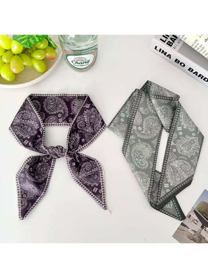 Scarvii Ornate Paisley Skinny Scarf