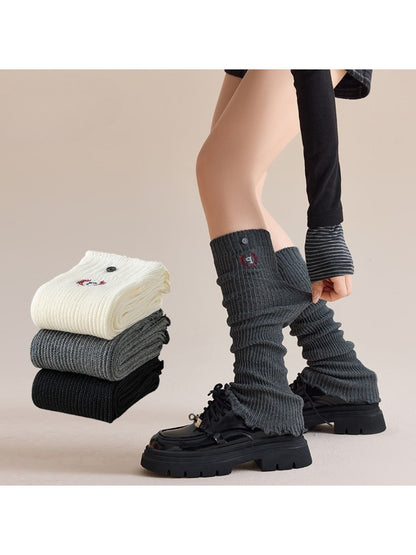 Rufia - Y2K Style Slouch Rib Knit Winter Leg Warmers