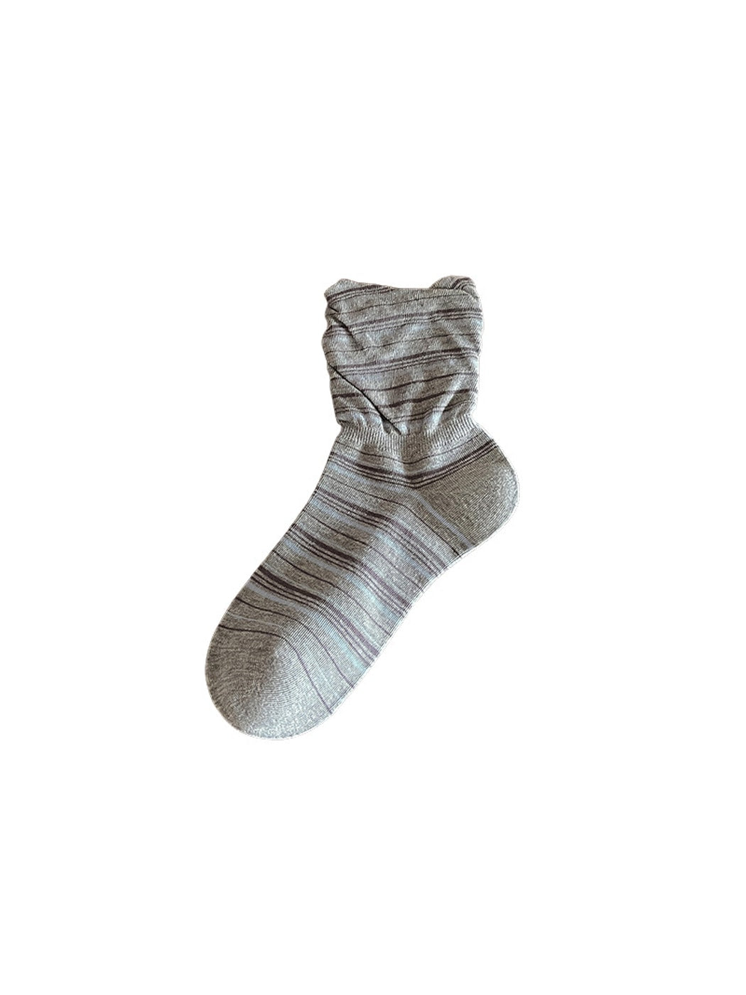 Rufia - Striped Colorblock Casual Crew Socks