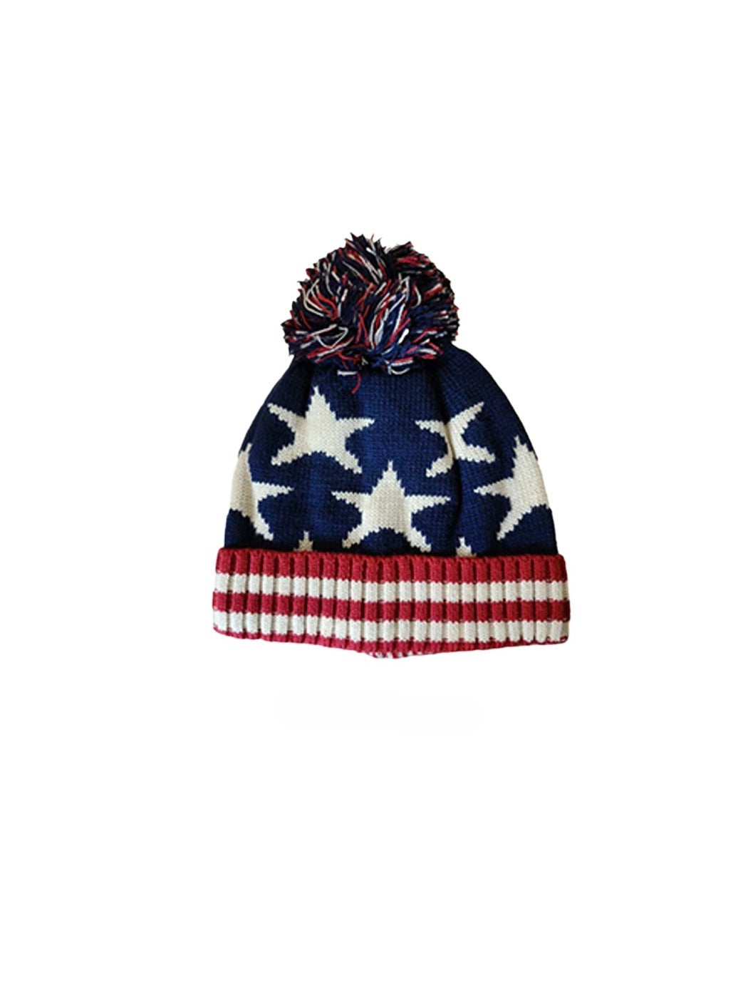 Haila - Winter Knitted Beanie with Flag Pattern