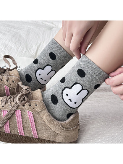 Rufia - Playful Bunny Pattern Crew Socks product image 2