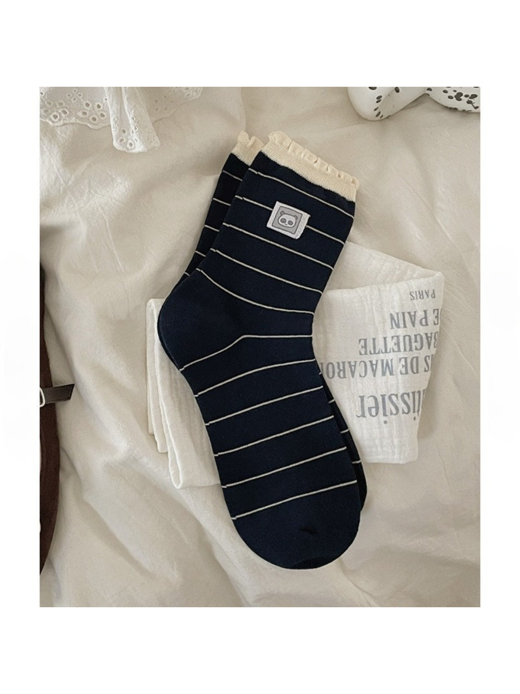 Rufia - Casual Panda Stripe Socks product image 2