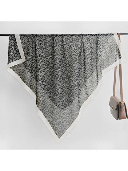 Scarvii - Paisley Contrast Border Scarf