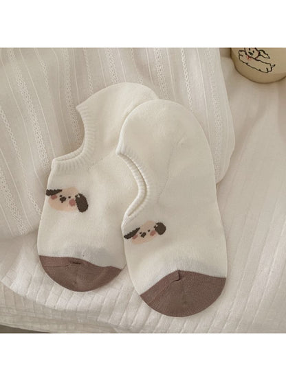Rufia - Cute Dog Embroidery Low-Cut Ankle Socks product image 4