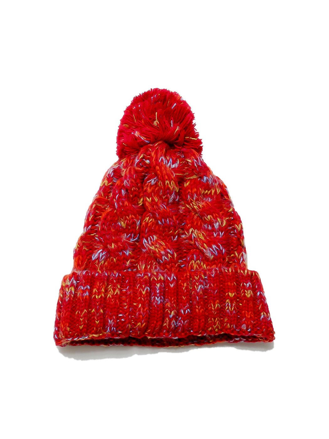 Haila Colorful Knit Pom Pom Beanie