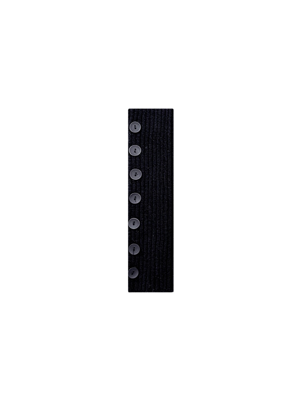 Cozyra - Ribbed Button Accent Mid-Calf Leg Warmer