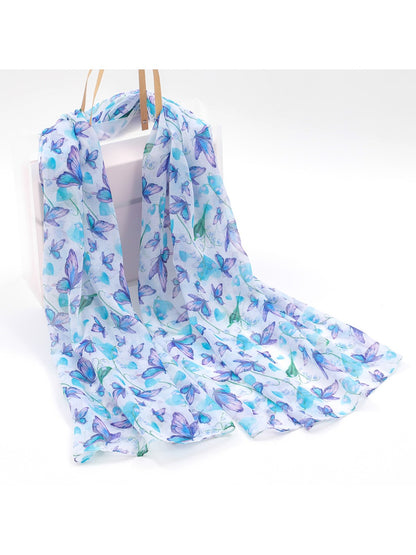 Scarvii - Lightweight Butterfly Print Scarf