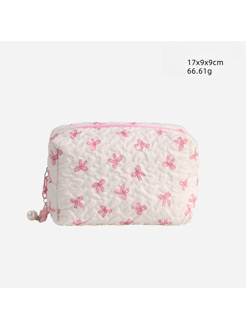 Cosbai - Bow Detail Bucket and Pouch Storage Bag