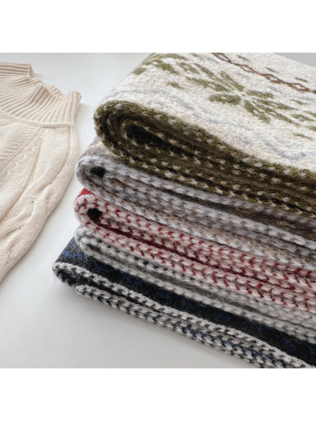 Scarvii - Nordic Pattern Winter Scarf