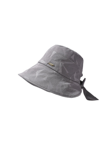 Haila textured bow bucket hat displayed on a mannequin head