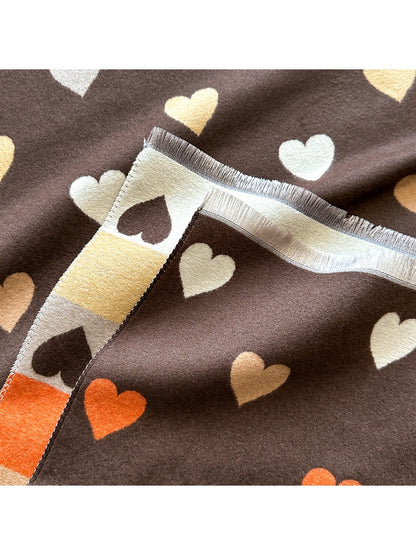 Scarvii – Valentine’s Heart Pattern Winter Scarf & Shawl