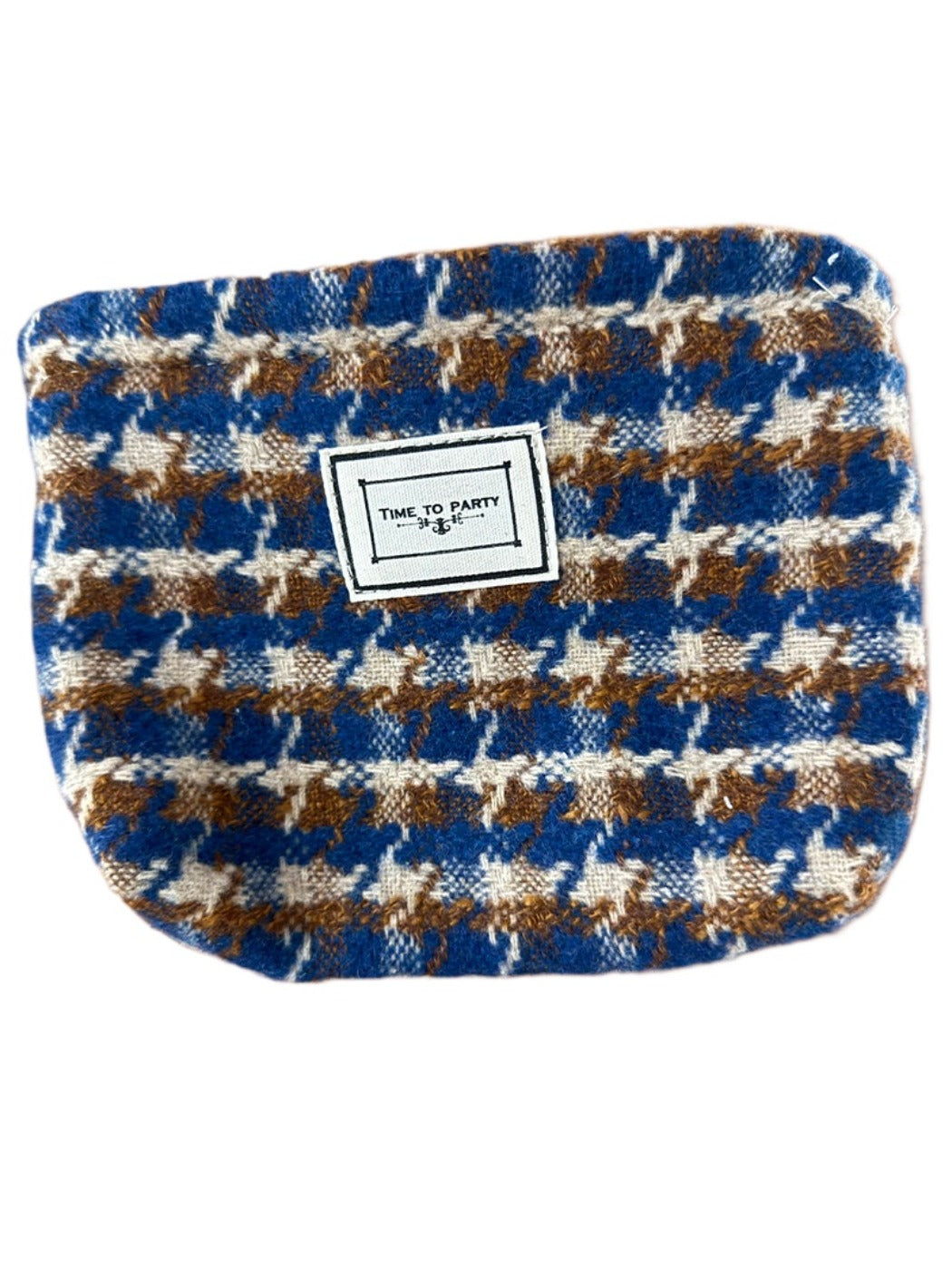 Cosbai - Classic Plaid Small Storage Clutch Bag